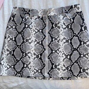 Snakeskin skirt